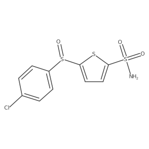 2-Thiophenesulfonamide,5-[(4-chlorophenyl)sulfinyl]-结构式