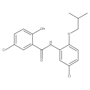 Benzamide,5-chloro-n-[5-chloro-2-(2-methylpropoxy)phenyl]-2-hydroxy- Structure