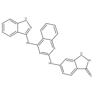 6-[4-(1h-Indazol-3-ylamino)-quinazolin-2-ylamino]-1,2-dihydro-indazol-3-one结构式
