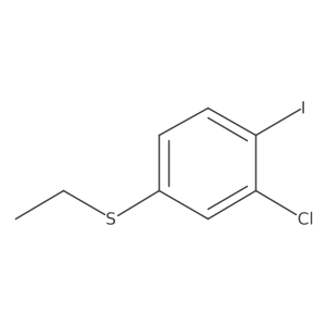 2-Chloro-4-(ethylthio)-1-iodo-benzene结构式