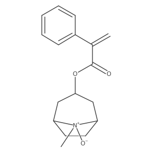 [(1S,5R)-8-methyl-8-oxido-8-azoniabicyclo[3.2.1]octan-3-yl] 2-phenylprop-2-enoate结构式