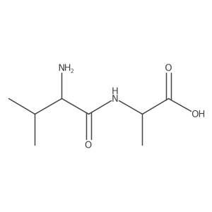 (R)-2-((S)-2-Amino-3-methylbutanamido)propanoic acid结构式