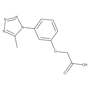 [3-(5-Methyl-tetrazol-1-yl)-phenoxy]-acetic acid Structure