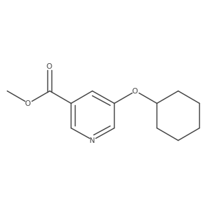 Methyl 5-(cyclohexyloxy)-3-pyridinecarboxylate Structure