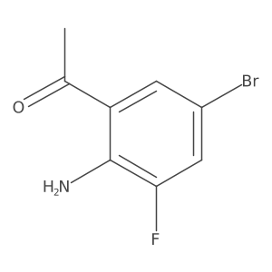 1-(2-Amino-5-bromo-3-fluorophenyl)ethanone结构式