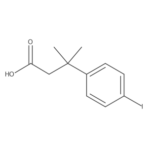 4-Iodo-beta,beta-dimethylbenzenepropanoic acid Structure