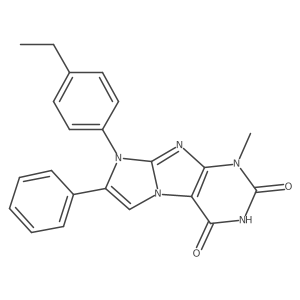 8-(4-ethylphenyl)-1-methyl-7-phenyl-1H-imidazo[2,1-f]purine-2,4(3H,8H)-dione Structure