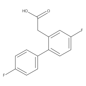2-(4',4-Difluorobiphenyl-2-yl)acetic acid Structure