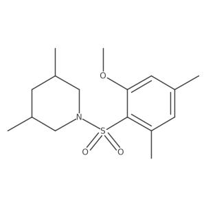 1-[(2-Methoxy-4,6-dimethylphenyl)sulfonyl]-3,5-dimethylpiperidine Structure