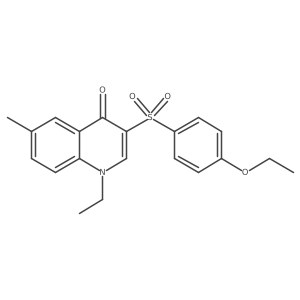 3-(4-Ethoxybenzenesulfonyl)-1-ethyl-6-methyl-1,4-dihydroquinolin-4-one Structure