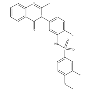 N-(2-chloro-5-(2-methyl-4-oxoquinazolin-3(4H)-yl)phenyl)-3-fluoro-4-methoxybenzenesulfonamide Structure