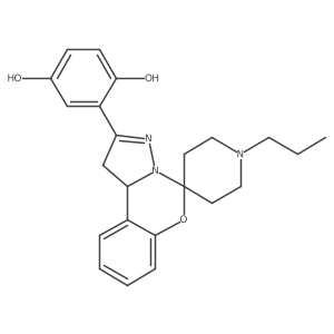 2-(1'-Propyl-1,10b-dihydrospiro[benzo[e]pyrazolo[1,5-c][1,3]oxazine-5,4'-piperidin]-2-yl)benzene-1,4-diol Structure