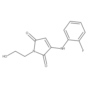 3-((2-fluorophenyl)amino)-1-(2-hydroxyethyl)-1H-pyrrole-2,5-dione结构式