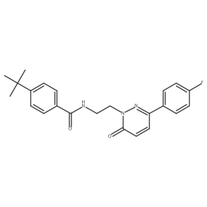 4-(tert-butyl)-N-(2-(3-(4-fluorophenyl)-6-oxopyridazin-1(6H)-yl)ethyl)benzamide Structure