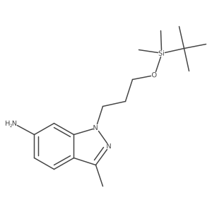 1h-Indazol-6-amine,1-[3-[[(1,1-dimethylethyl)dimethylsilyl]oxy]propyl]-3-methyl- Structure