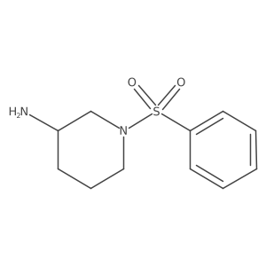 1-(Phenylsulfonyl)piperidin-3-amine结构式