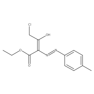 ethyl (2Z)-4-chloro-2-[(4-methylphenyl)hydrazono]-3-oxobutanoate Structure