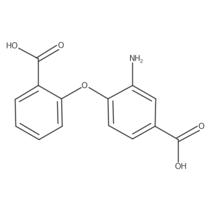 3-Amino-4-(2-carboxy-phenoxy)-benzoic acid结构式