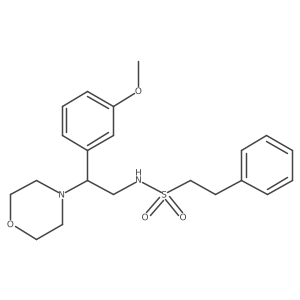 N-(2-(3-methoxyphenyl)-2-morpholinoethyl)-2-phenylethanesulfonamide Structure