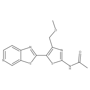 N-(4-(methoxymethyl)-5-(thiazolo[5,4-c]pyridin-2-yl)thiazol-2-yl)acetamide结构式