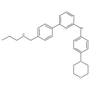 n-(4-Morpholin-4-ylphenyl)-4-{4-[(propylamino)methyl]phenyl}pyrimidin-2-amine Structure