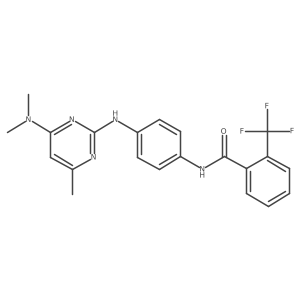 N-(4-((4-(dimethylamino)-6-methylpyrimidin-2-yl)amino)phenyl)-2-(trifluoromethyl)benzamide Structure