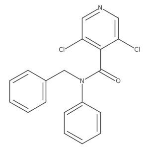 N-benzyl-3,5-dichloro-N-phenylpyridine-4-carboxamide结构式
