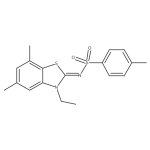 (Z)-N-(3-ethyl-5,7-dimethylbenzo[d]thiazol-2(3H)-ylidene)-4-methylbenzenesulfonamide Structure