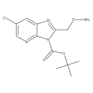 3h-Imidazo[4,5-b]pyridine-3-carboxylic acid,2-[(aminooxy)methyl]-6-chloro-,1,1-dimethylethyl ester Structure