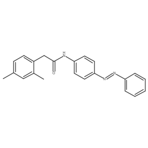 (E)-2-(2,4-dimethylphenyl)-N-(4-(phenyldiazenyl)phenyl)acetamide结构式