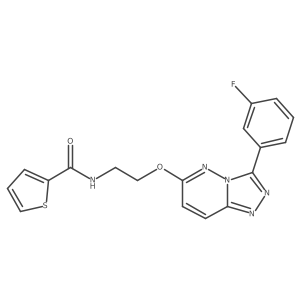 N-(2-((3-(3-fluorophenyl)-[1,2,4]triazolo[4,3-b]pyridazin-6-yl)oxy)ethyl)thiophene-2-carboxamide Structure