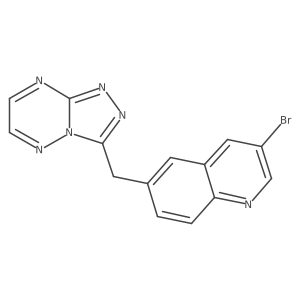 3-Bromo-6-[1,2,4]triazolo[4,3-b][1,2,4]triazin-3-ylmethyl-quinoline结构式