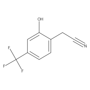 [2-Hydroxy-4-(trifluoromethyl)phenyl]acetonitrile Structure
