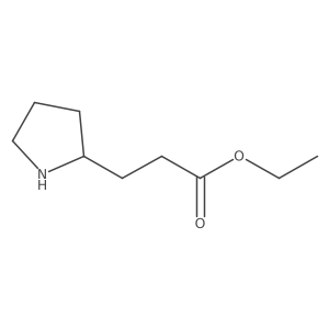 Ethyl 3-(pyrrolidin-2-yl)propanoate Structure