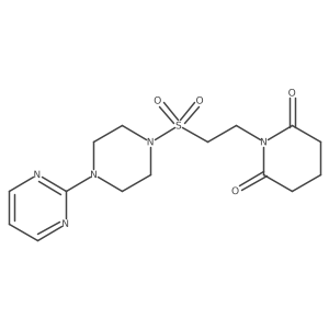 1-(2-{[4-(Pyrimidin-2-yl)piperazin-1-yl]sulfonyl}ethyl)piperidine-2,6-dione Structure