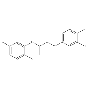 3-Chloro-N-[2-(2,5-dimethylphenoxy)propyl]-4-methylaniline结构式