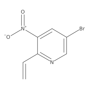5-Bromo-3-nitro-2-vinylpyridine结构式