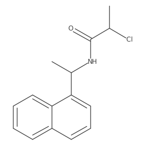 2-chloro-N-[1-(naphthalen-1-yl)ethyl]propanamide Structure