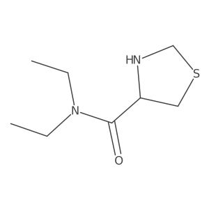 N,N-diethyl-1,3-thiazolidine-4-carboxamide Structure