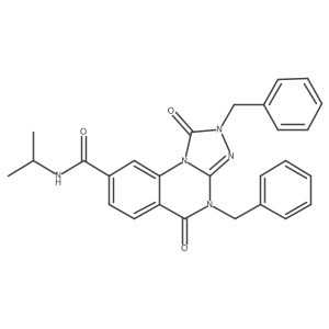 2,4-dibenzyl-N-isopropyl-1,5-dioxo-1,2,4,5-tetrahydro-[1,2,4]triazolo[4,3-a]quinazoline-8-carboxamide Structure