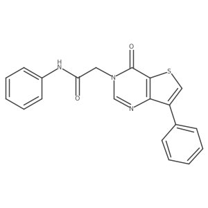 O=C(Cn1cnc2c(-c3ccccc3)csc2c1=O)Nc1ccccc1结构式