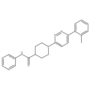 N-(pyridin-3-yl)-1-(6-(o-tolyl)pyridazin-3-yl)piperidine-4-carboxamide Structure