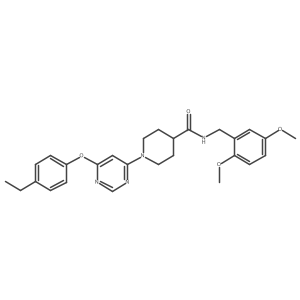 N-(2,5-dimethoxybenzyl)-1-[6-(4-ethylphenoxy)pyrimidin-4-yl]piperidine-4-carboxamide Structure