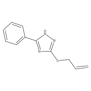 2-[(5-Phenyl-1H-1,2,4-triazol-3-yl)sulfanyl]acetaldehyde Structure