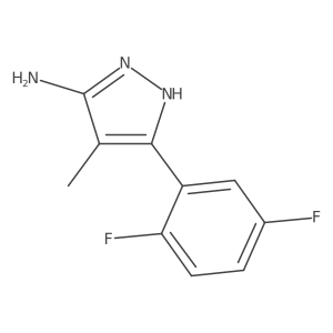 3-(2,5-Difluorophenyl)-4-methyl-1H-pyrazol-5-amine Structure