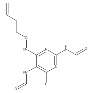 Formamide, N,Na(2)-[4-[(3-butenyloxy)amino]-6-chloro-2,5-pyrimidinediyl]bis-结构式