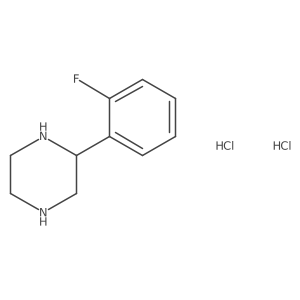 2-(2-Fluorophenyl)piperazine dihydrochloride结构式