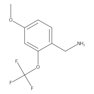 4-Methoxy-2-(trifluoromethoxy)benzylamine Structure