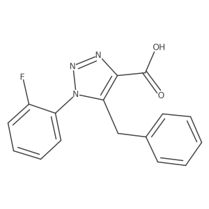 5-benzyl-1-(2-fluorophenyl)-1H-1,2,3-triazole-4-carboxylic acid Structure