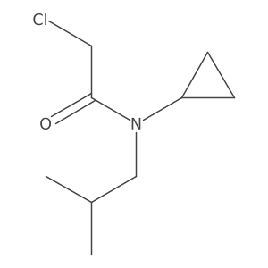 2-chloro-N-cyclopropyl-N-(2-methylpropyl)acetamide Structure